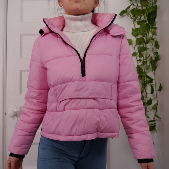 Cute bright pink puffer coat, size US S/XS - Picture 3 of 14